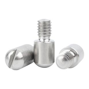 304不锈钢GB831一字开槽外螺纹圆柱销无头台阶螺钉轴位销钉M2-M12