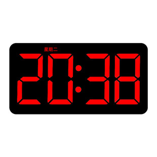 简约LED大屏电子钟挂表大数字时钟家用卧室静音客厅高清台钟挂钟