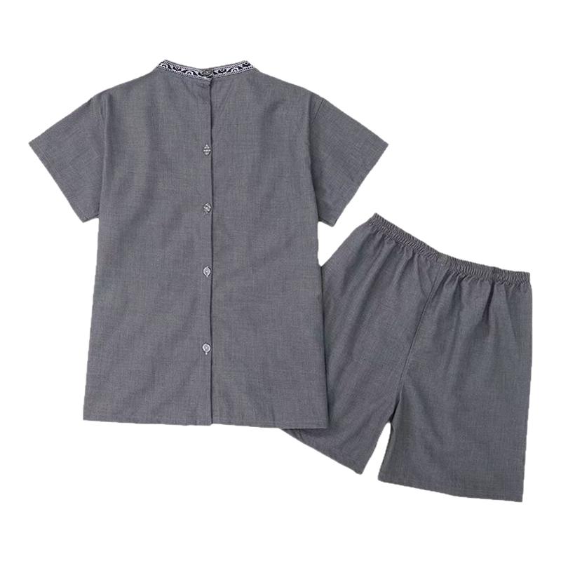 纯棉前后开衫女艾灸汗蒸服