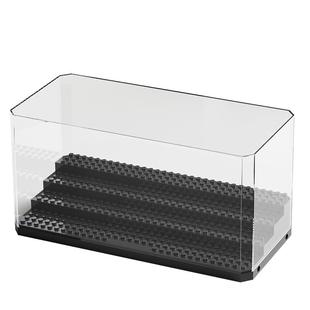 积木人仔展示盒适用乐高放颗粒小人偶阶梯防尘盒拼装模型收藏柜