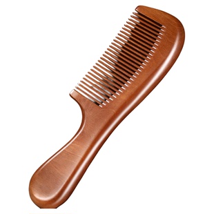 正品老料桃木梳子女家用木头梳男士便携防静电按摩蓬松梳长发专用