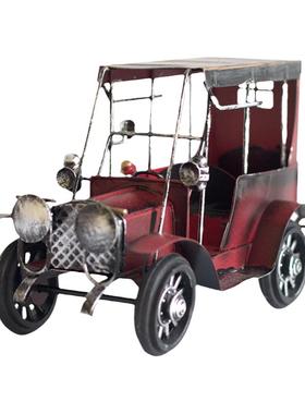 老爷车创意玄关复古模型酒柜摆件