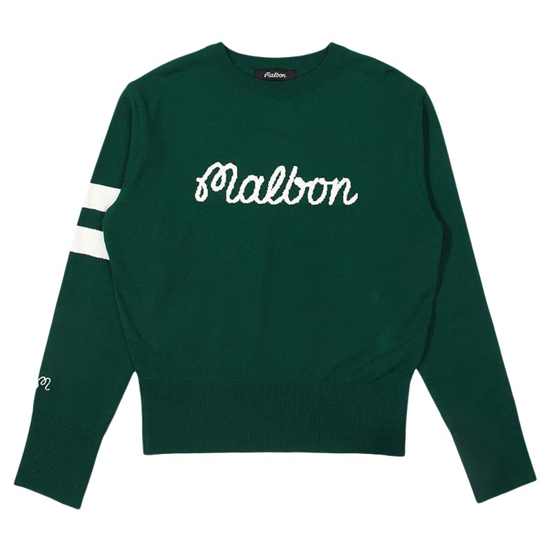 MALBON高尔夫球服女长袖针织衫