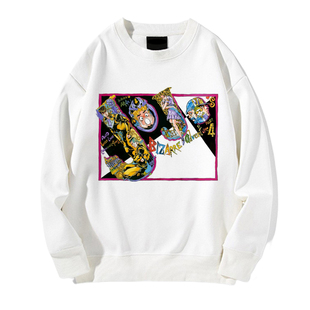 新款卫衣男JOJO的奇妙冒险二次元动漫圆领加绒衣服休闲印花衫秋冬