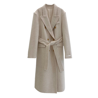 双面羊绒大衣女中长款2022年秋冬