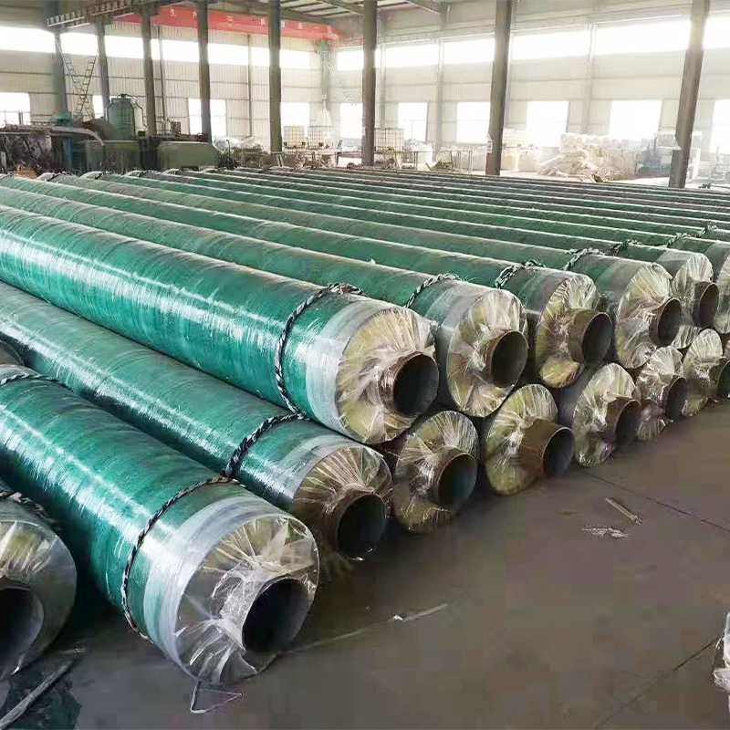 预制直埋式蒸汽发泡保温钢管大口径钢套钢保温钢管热力输送无缝管