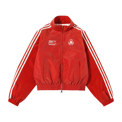 【宗思雨同款】iSaluteU 短款复古冲锋男女款潮牌宽松拼接夹克