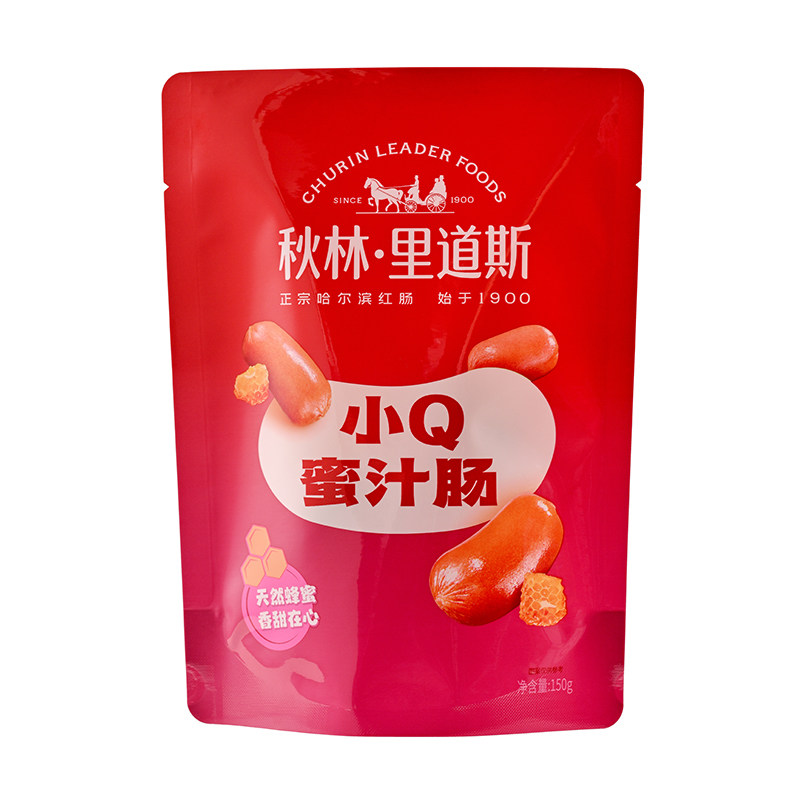 秋林里道斯官方旗舰店香肠儿童肠蜜汁口味小Q肠枣肠解馋小零食