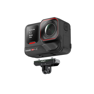 aMagisn阿迈适用影石Insta360 AcePro2磁吸快拆底座双接口金属快拆转接底座配件