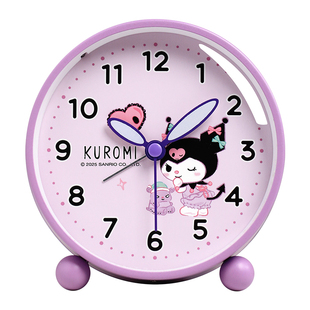 库洛米闹钟小学生专用起床神器2026新款儿童女孩卡通桌面静音时钟