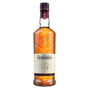 山姆格兰菲迪Glenfiddich英国进口15年单一麦芽苏格兰威士忌1L