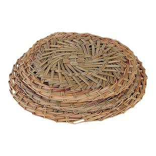 竹益轩手工编织大小竹木蒸笼草垫子小笼包蒸笼蒸格笼屉布蒸笼商用