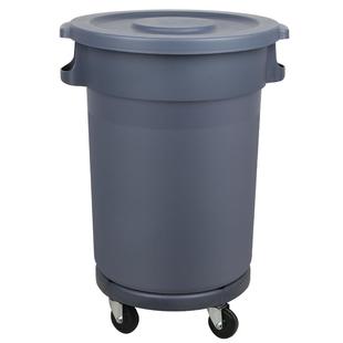 垃圾桶大容量大号商用圆形带轮垃圾桶户外环卫餐饮厨房有盖储水桶