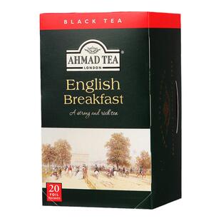 AHMAD TEA英国亚曼英式早餐红茶20片盒装肯尼亚红茶阿萨姆锡兰茶