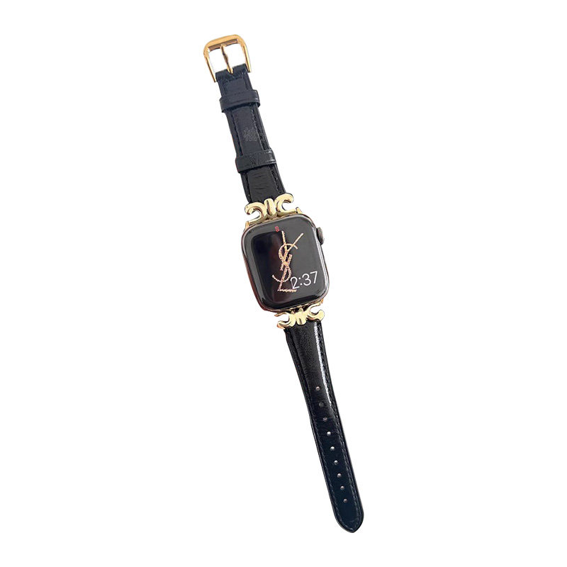 iwatch高级感凯旋门金属拼皮表带
