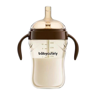 【买1发4】宝贝好萌奶瓶广口径奶嘴ppsu奶瓶300毫升防胀气带手柄