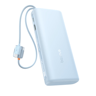 【3C认证可上飞机】倍思2026新款20000毫安超大容量自带线充电宝100W高功率快充移动电源适用小米华为苹果17