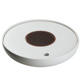 茶具茶盘简约蓄水家用圆形陶瓷高级喝茶小型泡台移动茶台托盘轻奢