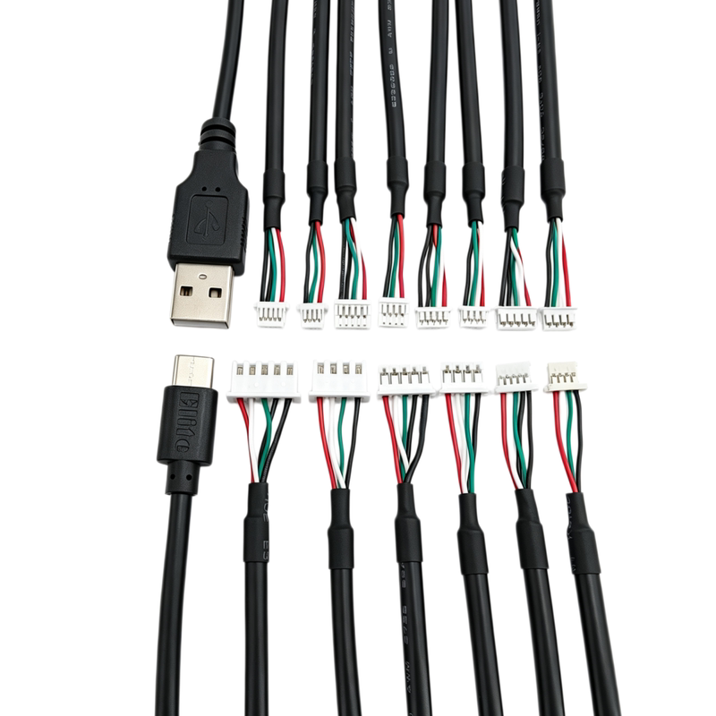 USB2.0端子SH1.0 MX GH1.25 PH2.0 XH2.54纯铜双绞屏蔽设备连接线