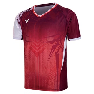 25新款victor胜利乔纳坦羽毛球服专业比赛同款速干透气大赛T55060