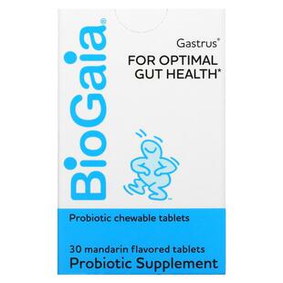 BioGaia益生菌咀嚼片2亿CFU平衡肠胃菌群机体抵御罗伊氏乳杆菌