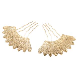 唐风发饰敦煌飞天汉服头饰凤尾流苏发梳复古气质插梳古风发簪排簪