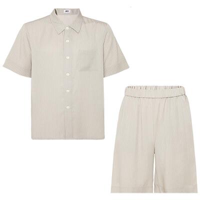 天丝短袖短裤套装爱美丽男开衫