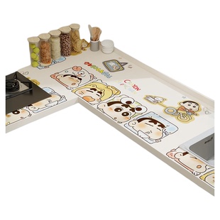 卡通厨房防油贴纸自粘灶台面防水耐高温防烫不防火翻新加特厚阻燃