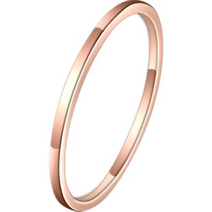 买二送一!不掉色戒指女小众设计 18K 轻奢超细素圈2021年新款潮