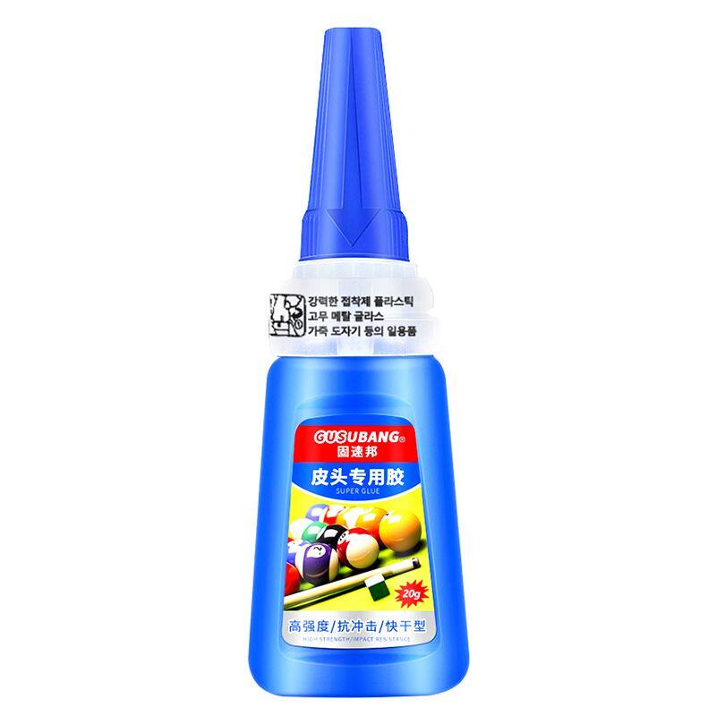 皮头胶水台球专用胶水台球杆修复斯诺克黑八球杆强力速干粘合剂韩国进口401粘金属木头修理胶高强度快干