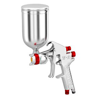 喷漆枪气动W71W77汽车上下壶家具气泵空压机高雾化喷壶补油漆喷枪