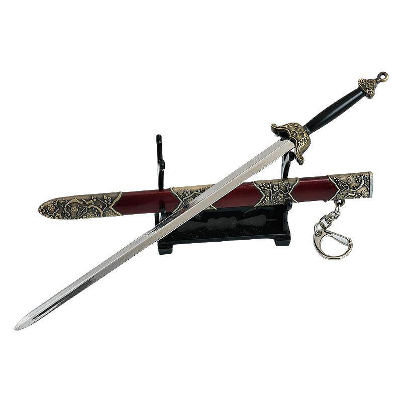 22CM令狐冲白虹剑金属武器模型