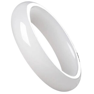 带证书天然正品仿和田白玉手镯女款A货羊脂级金丝真玉石镯子珠宝