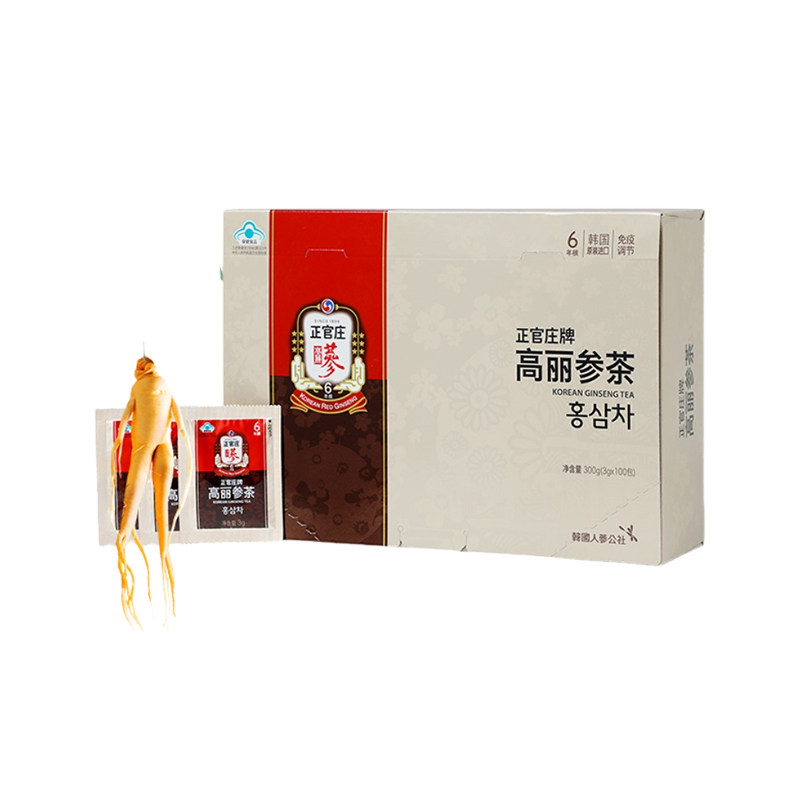 韩国原装进口6年根高丽参茶