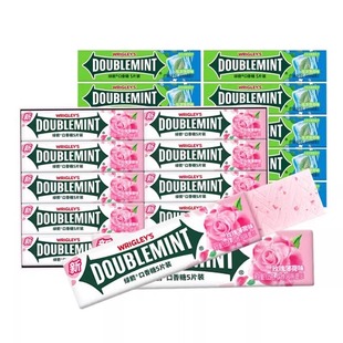 绿箭口香糖玫瑰薄荷味炫凉薄荷味5片条装清新口气办公室休闲糖果