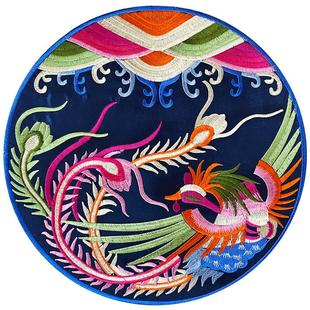 中式刺绣布贴大号补衣服补丁贴破洞补贴图案国潮时尚DIY手缝补丁