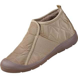 雪地靴女冬季加绒老北京布鞋棉鞋防滑一脚蹬软底保暖妈妈老人棉靴