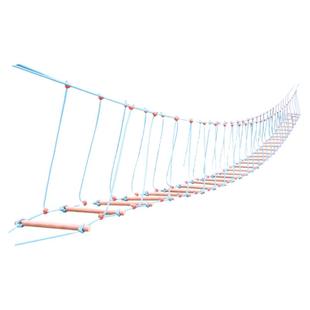 幼儿园户外绳索荡桥儿童体能训练平衡桥定制体适能攀爬架独木桥