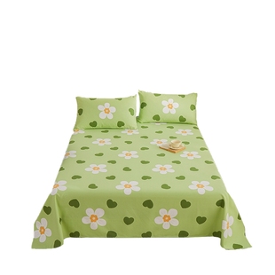 四季通用床单单件全棉加厚老粗布非纯棉100全棉单人三件套棉亚麻