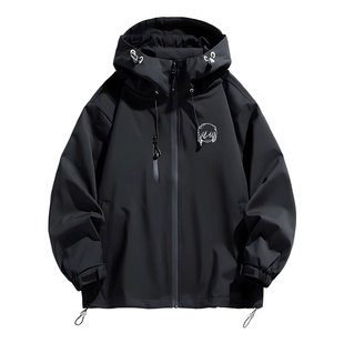 名侦探柯南周边怪盗基德灰原哀简笔画冲锋衣夹克外套羽绒服鸭绒