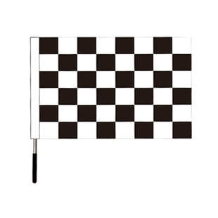 F1赛车信号旗黑白方块旗伸缩旗杆蓝色红白色方格子旗定做卡丁车旗