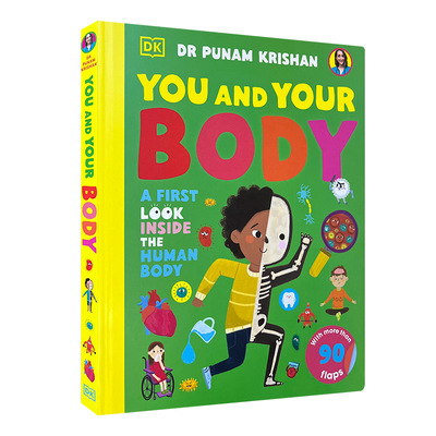 【自营】DK我们的身体 You and Your Body 初探人体内部 机关翻翻书 DK你和你的身体儿童科普 DK少儿百科知识翻翻书