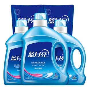 蓝月亮亮白增艳洗衣液薰衣草香套组护色家用组合装正品家庭装