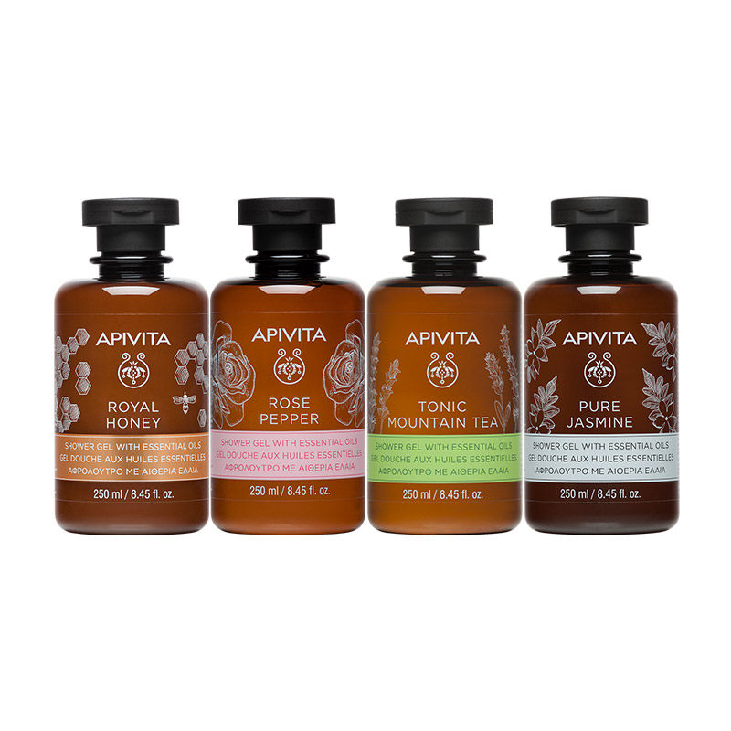 APIVITA/爱蜜葳塔香氛沐浴露柔和洁净蜂蜜茉莉250ml