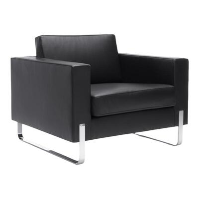 会客接待区简约商务沙发茶几组合