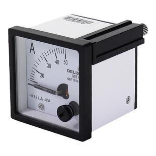 德力西99T1-A固定指针式电流电压表450V测量仪表500V 48*48 100/5