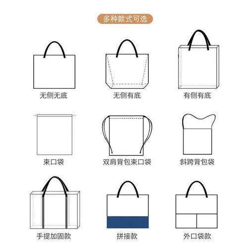 环保手提袋定做保温便当袋复古购物纸袋定制杜邦防水logo