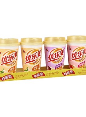 优乐美3种口味椰果奶茶80g*4杯