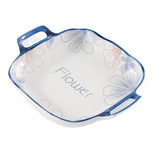 盘子家用陶瓷菜盘创意轻奢大盘子中式餐盘焗饭盘专用餐具碗盘套装