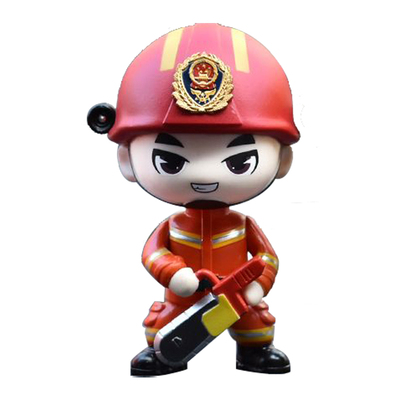 消防员手办车载人偶摆件